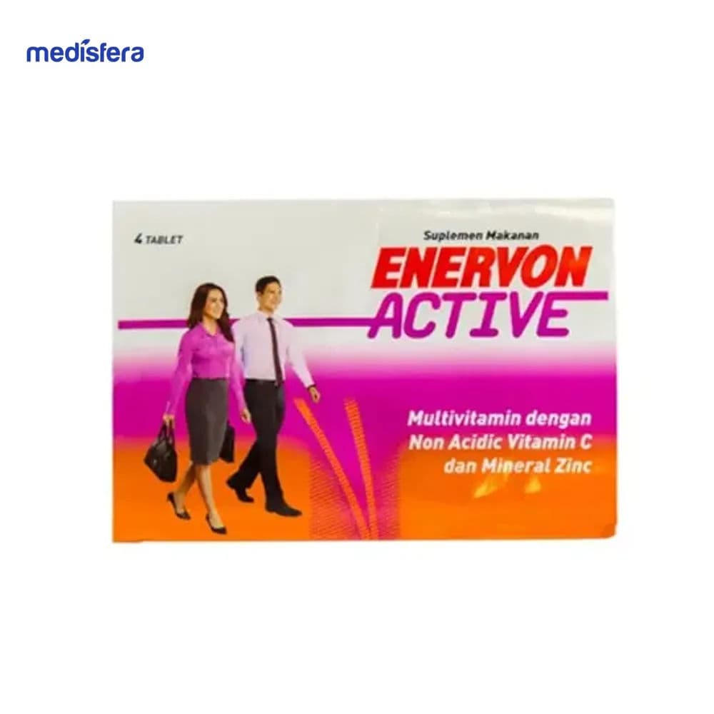 Enervon Active Fc Tablet (per Strip Isi 4 Kaplet)