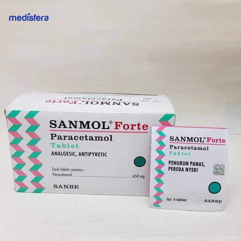 Sanmol F 650mg Tablet Per Strip Isi 4 Tablet