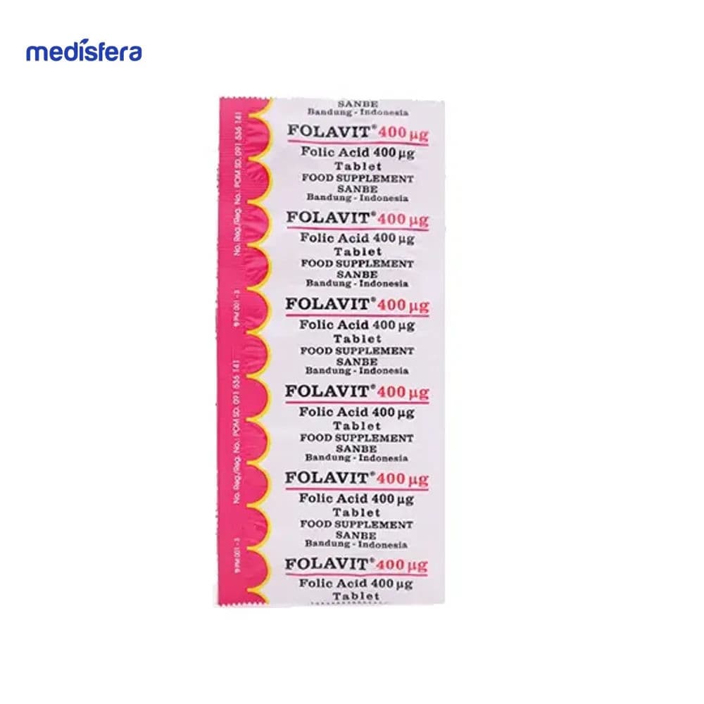Folavit 400mcg Tablet
