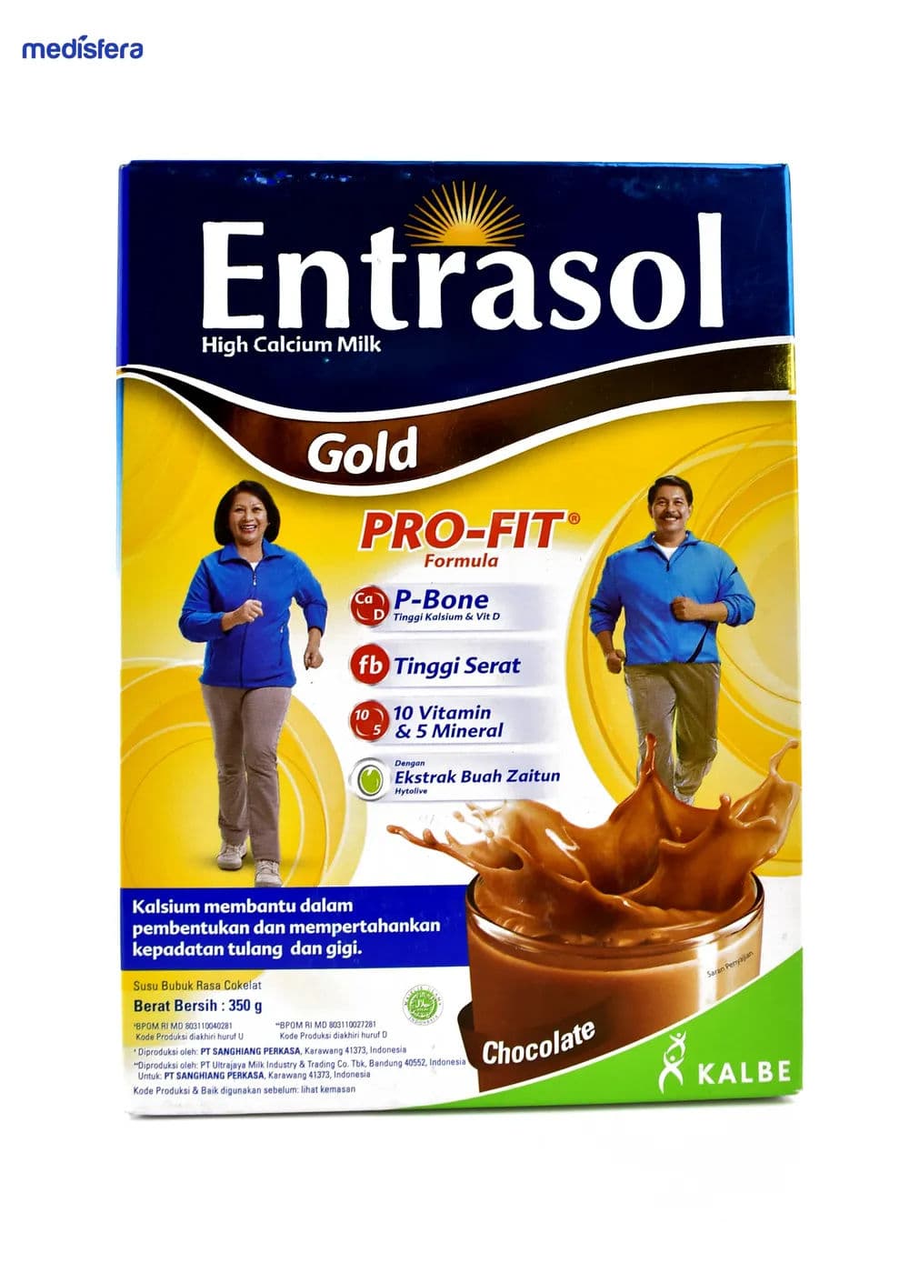 Entrasol Gold Coklat 340g Box