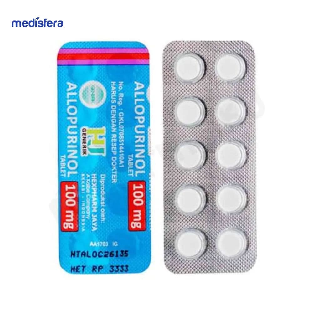 Allopurinol Hexpharm 100mg Tablet