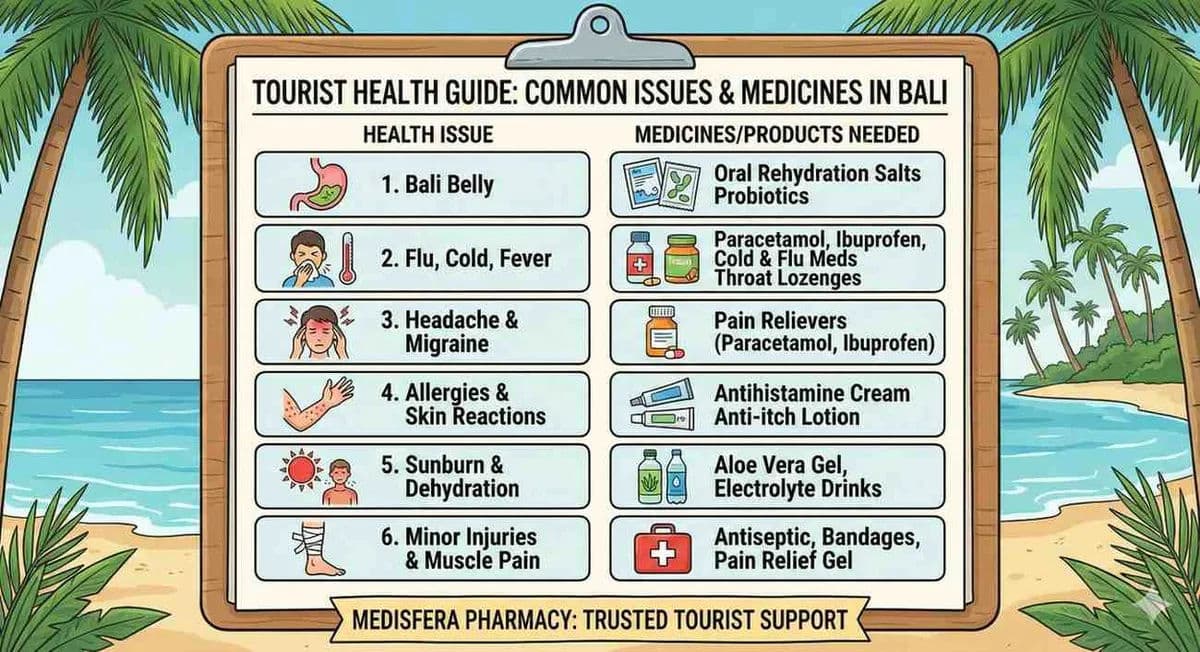 Over-the-Counter Medicines Tourists Can Buy in Bali