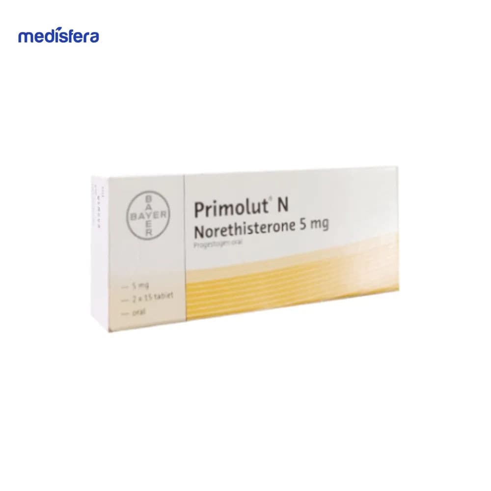 Primolut-n 5mg Tablet (1 Strip Isi 15 Tablet)