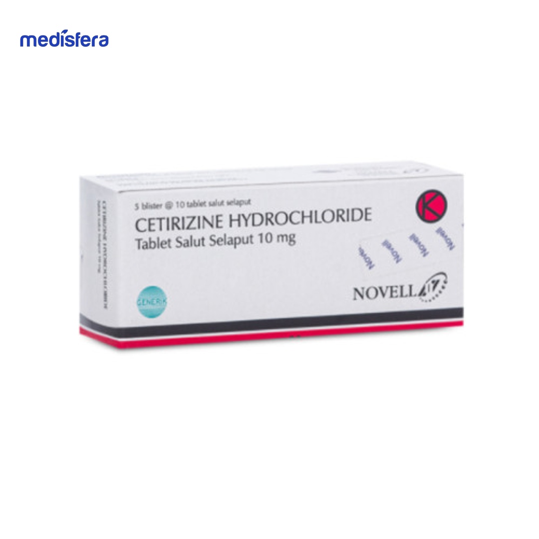 CETIRIZINE NOVELL 10MG tablet