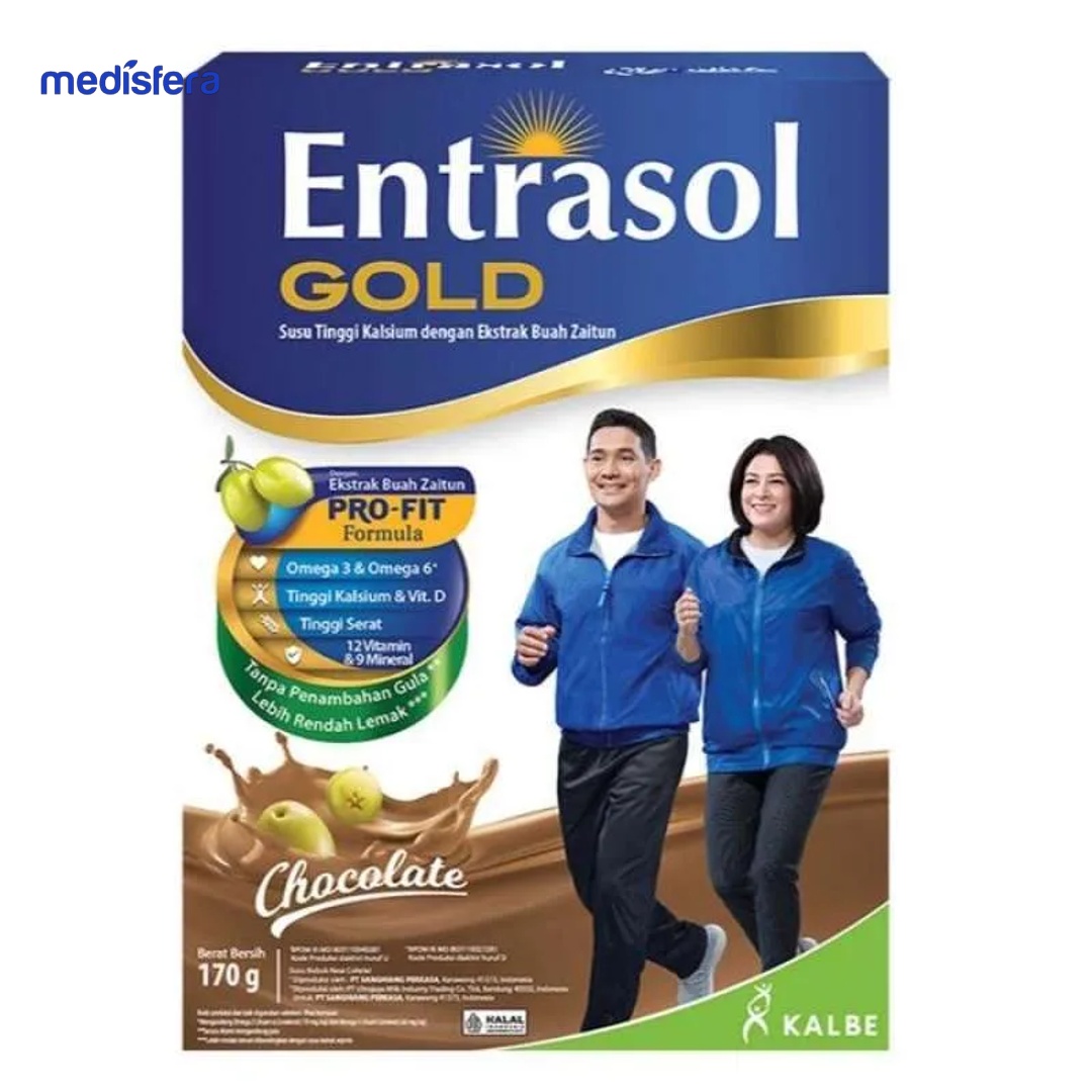 ENTRASOL GOLD COKLAT 170G BOX