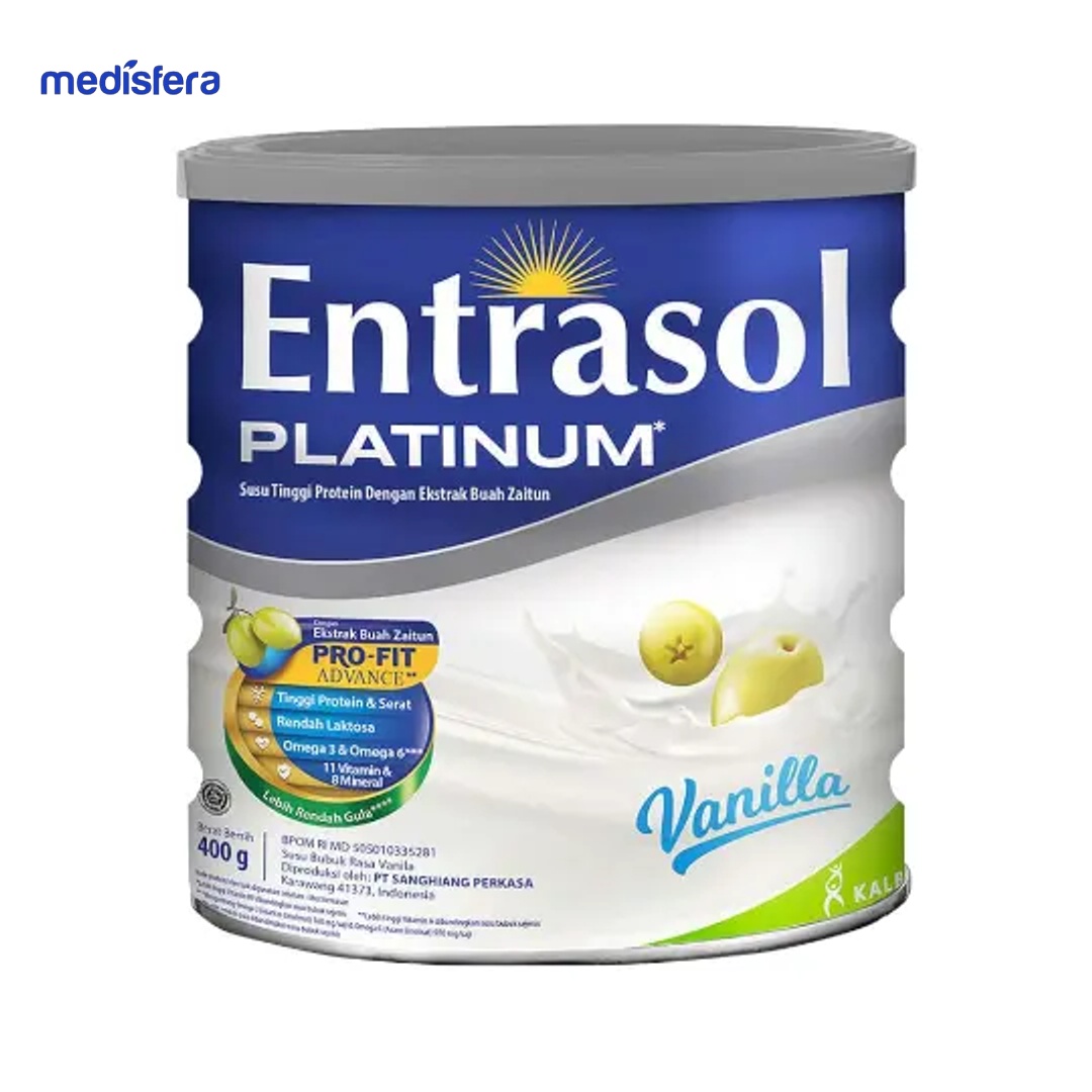 ENTRASOL PLATINUM VANILA 400G KALENG