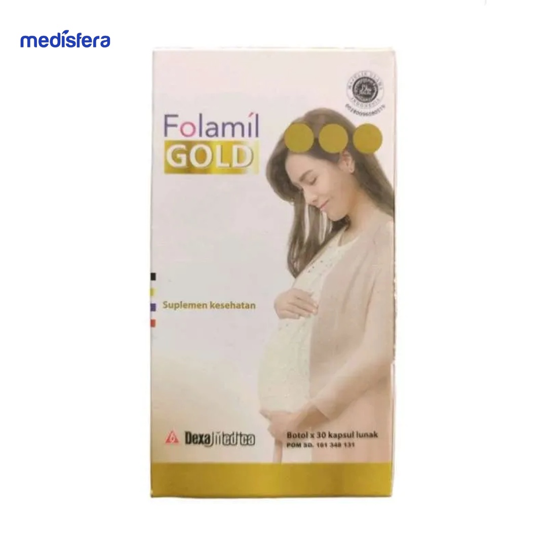 FOLAMIL GOLD tablet (1 Bottle isi 30 Capsule)