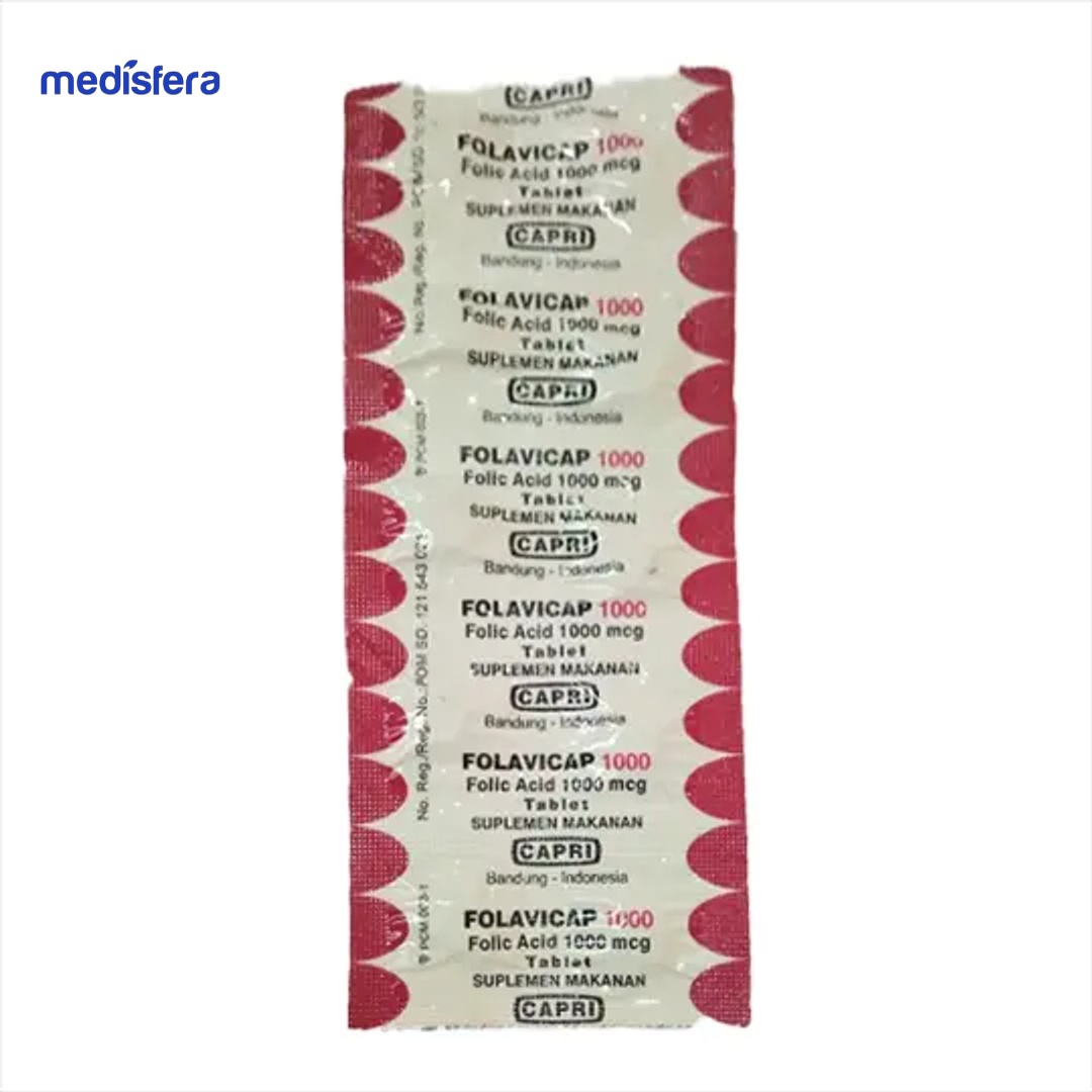 FOLAVICAP 1000MCG tablet