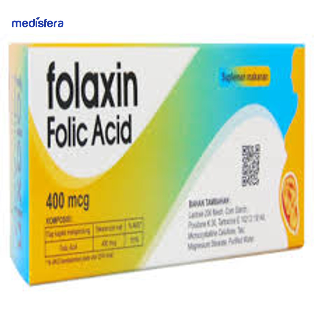 FOLAXIN 400MCG tablet (1 strip isi 10 tablet)