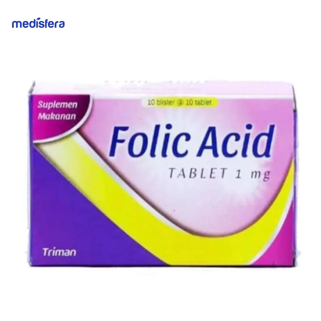 FOLIC ACID TRIMAN 1MG tablet