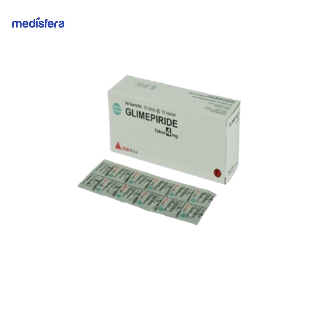 GLIMEPIRIDE HEXPHARM 4MG tablet (1 box isi 100 tablet)
