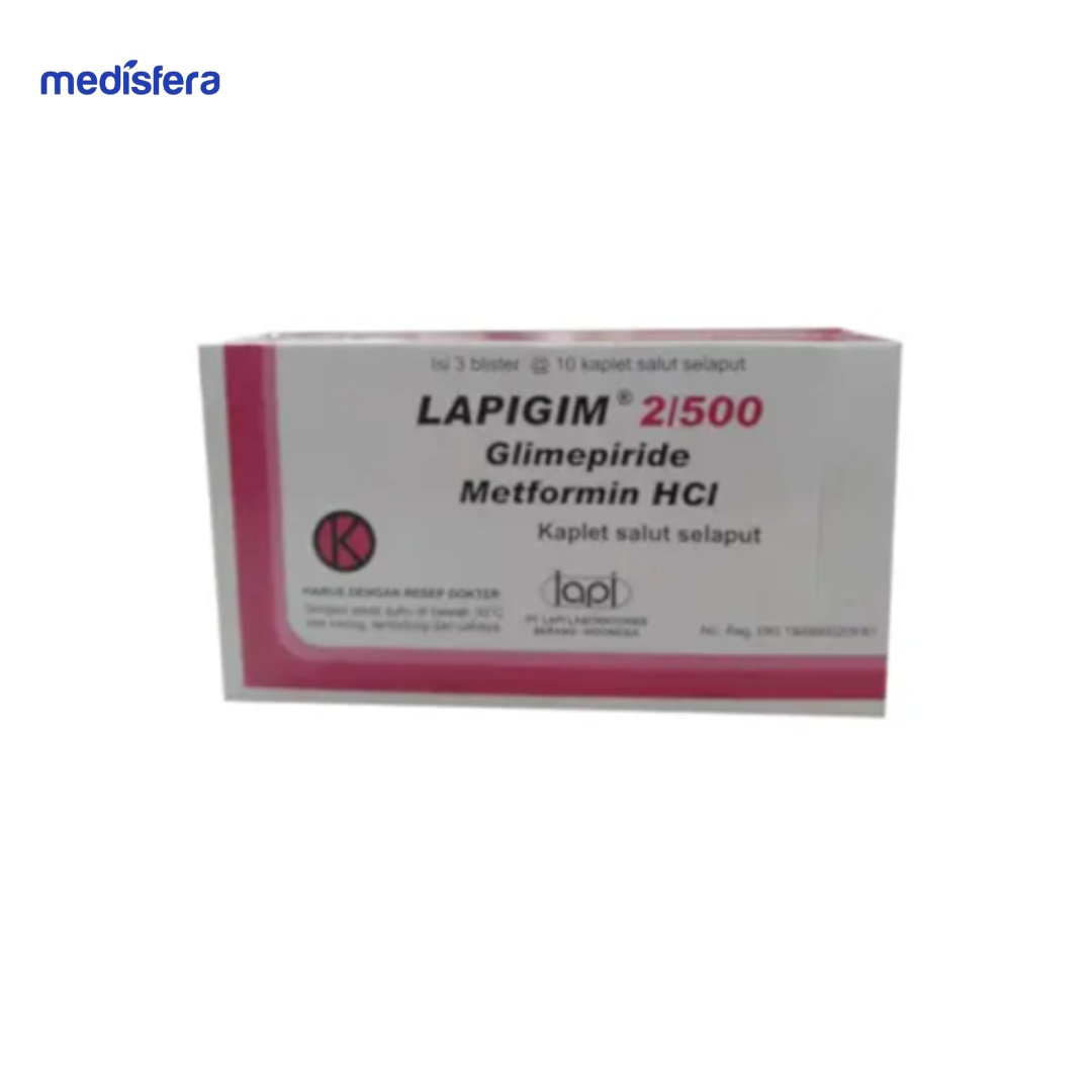 LAPIGIM 2/500MG FC Caplet