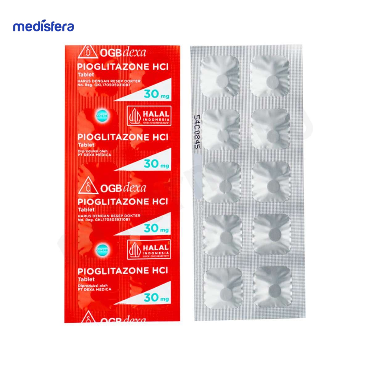 PIOGLITAZONE MAHAKAM 30MG TAB 30S