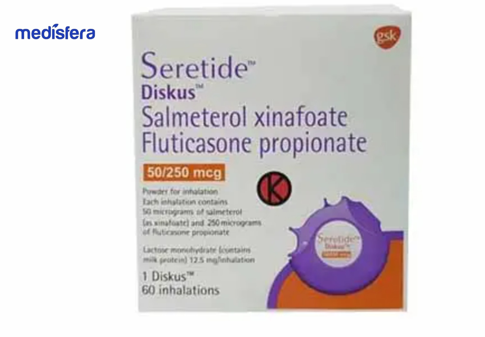 SERETIDE DISKUS INH 60 PUFF 250MCG