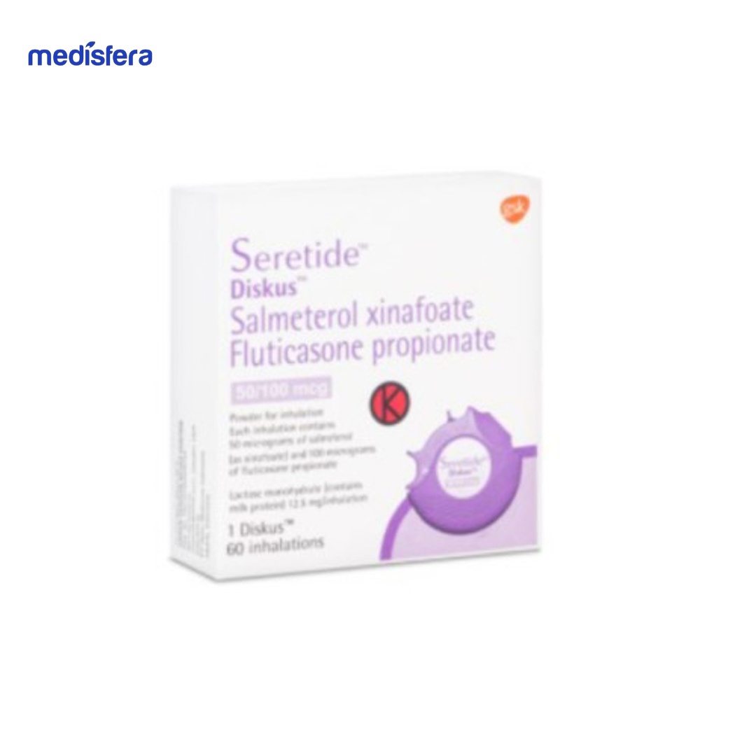 SERETIDE DISKUS INH 60PUFF 100MCG