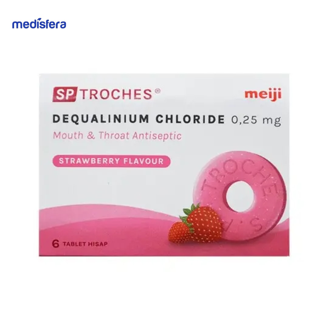SP TROCHES MEIJI STRAW LOZ tablet (per Amplop isi 6 tablet)