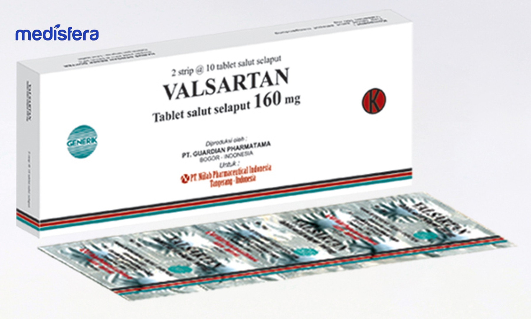 VALSARTAN NULAB 160MG tablet
